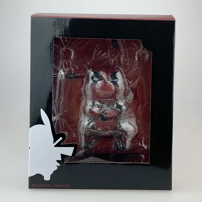 Фигурка аниме TAKARA Pokemon Pikachu косплей Дэдпул Пикачу милые игрушки детская кукла ПВХ