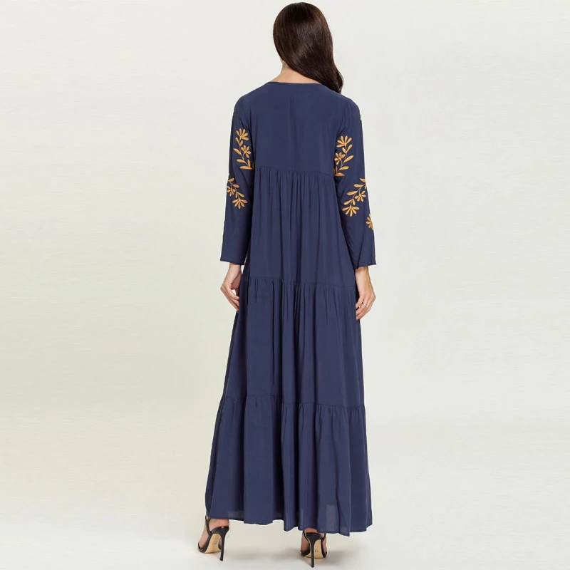 Женское платье Дубай абайя кафтан Марокканское арабское мусульманское турецкое