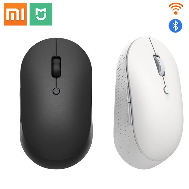 

Оригинальная Беспроводная Двухрежимная мышь Xiaomi Mi, бесшумная эргономичная Bluetooth USB Боковая кнопка, портативная беспроводная мини-мышь для н...