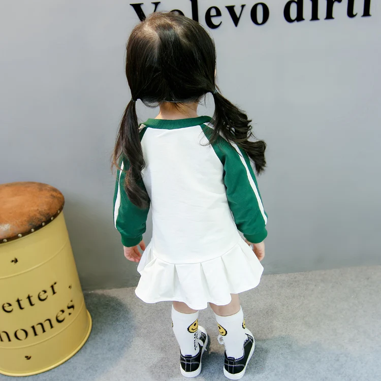 

Babys Dress New Spring Long-sleeved Skirt Girls Spring and Autumn 95% Cotton Skirt Baby Sweater Skirt