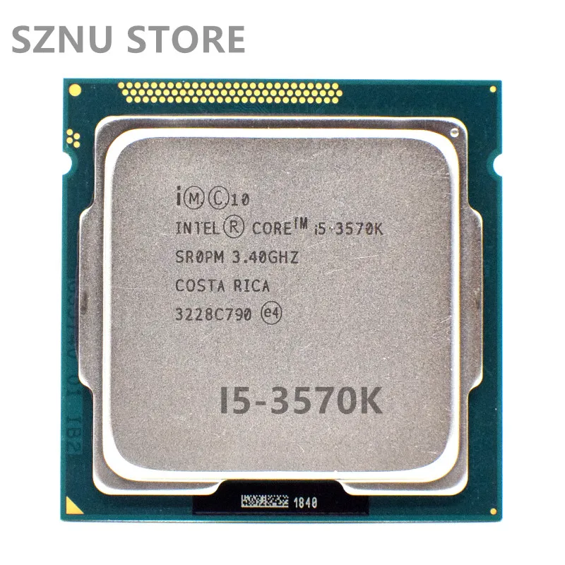 

Intel Core i5-3570K i5 3570K 3.4 GHz Quad-Core CPU Processor 6M 77W LGA 1155