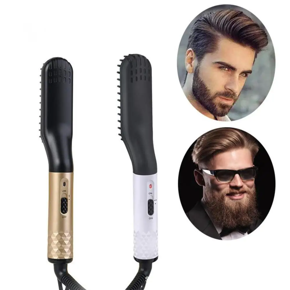 

Hair Straightening Irons Beard Grooming kit Boy Multifunctional Men Beard Straightener Styling Multifunctional Hair Comb Brush