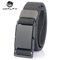 official authentic magnetic tactical belt strong and soft nylon outdoor work stretch belt rust proof metal buckle jeans belt men