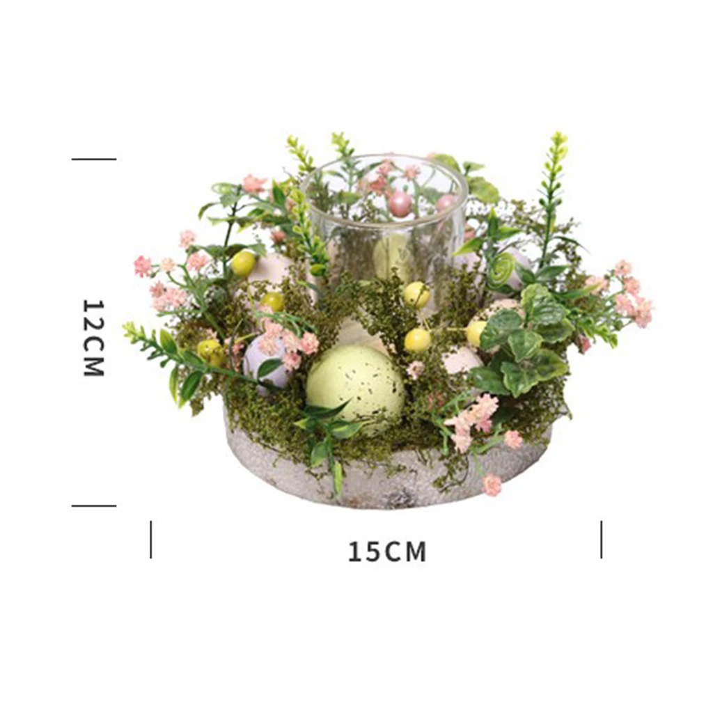 

Чай светильник подсвечник Пасхальный венок гирлянда домашний Декор украшение для стола