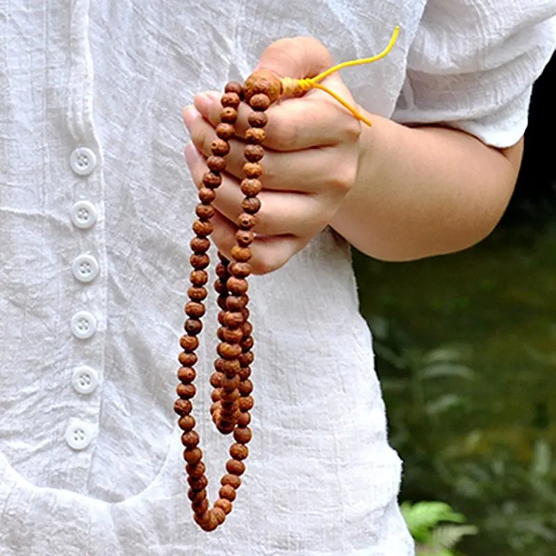 8 мм Тибетский буддизм 108 старый маленький феникс глаза семена Бодхи Мала