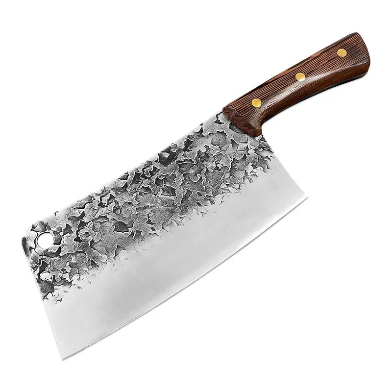 

8'' INCH Chopping Knife Forged Stainless Steel 50Cr15 Sharp Blade Cleaver Slaughter Butcher Meat Fish Cooking Accessories Tools