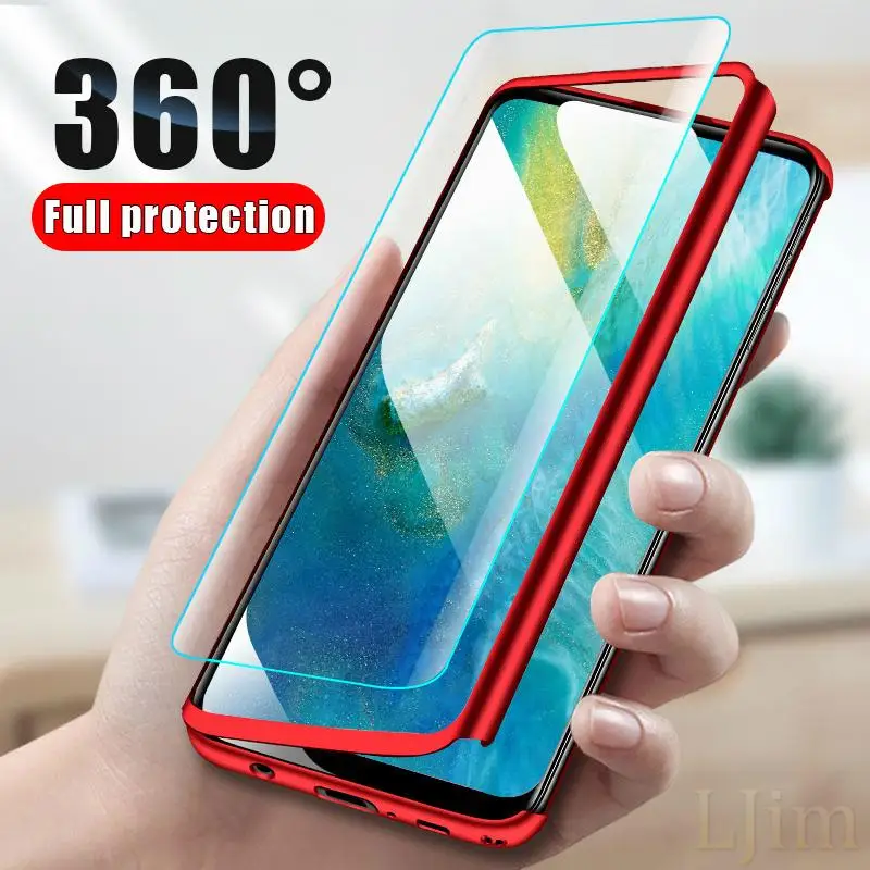 360 градусов полное покрытие чехол для телефона huawei P smart Y9prime 2019 Nova 5 P20 P30 Pro Honor 20 9 10