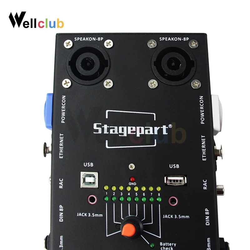 1 шт. Кабельный тестер проводной трекер отслеживающий Сеть RJ45 3 и 5 контактов XLR 8 Din