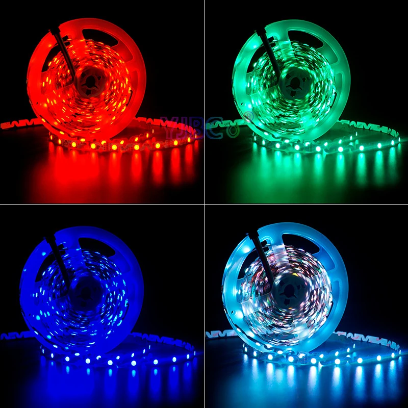 Гибкая светодиодная лента типа S 12 В 5 м 48 светодиодов/м 60 SMD 5050 RGB белый/теплый