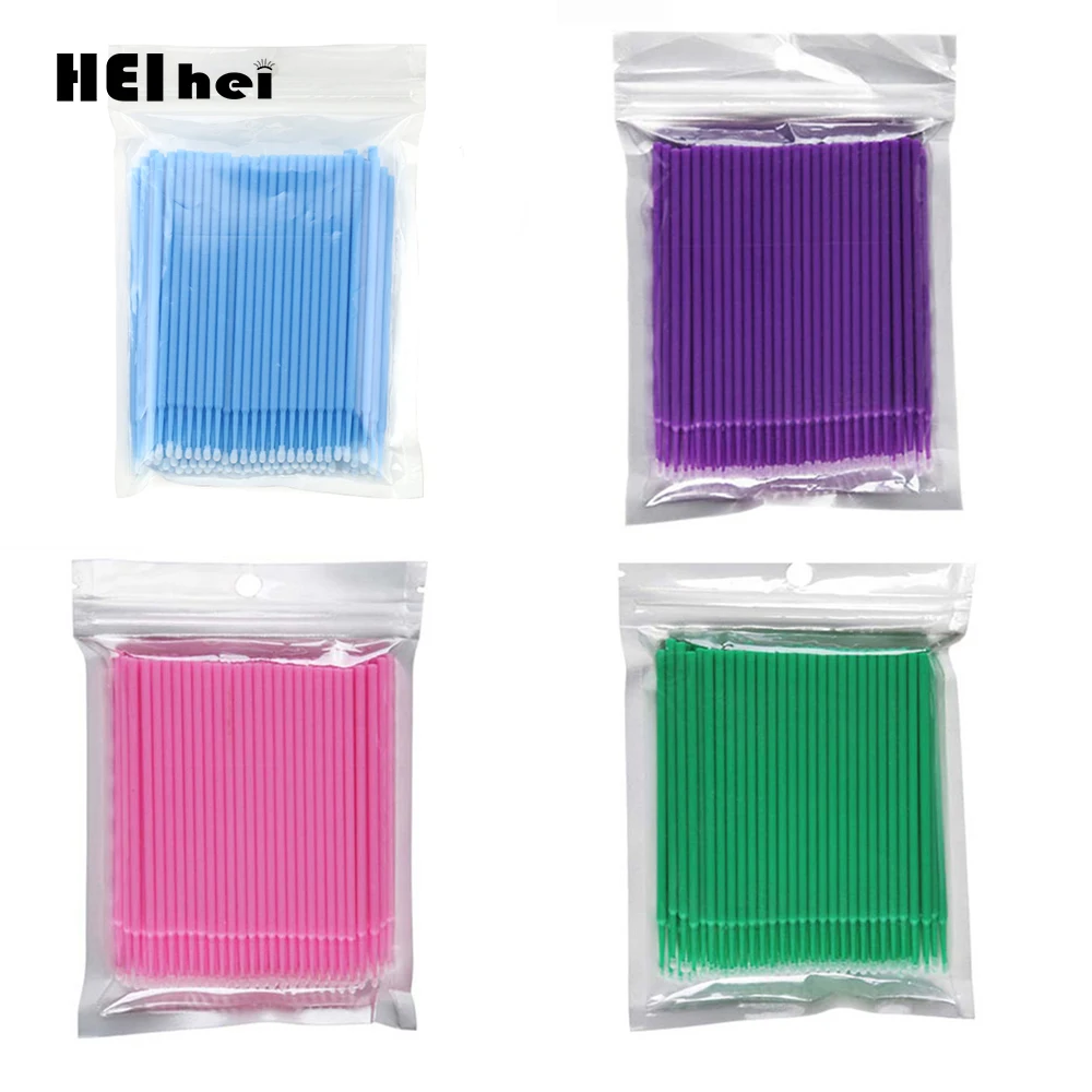 100 шт Одноразовые Инструменты для наращивания ресниц индивидуальные Аппликаторы