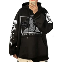 anime tokyo revengers printed hoodies hip hop sweatshirts harajuku long sleeve pullover print streetwear for men