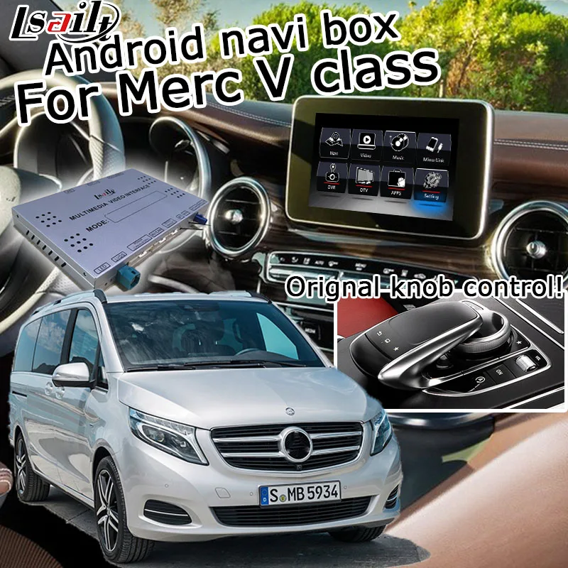 Коробка интерфейса Android / carplay для Mercedes benz V class NTG 5 0 GPS навигация видео интерфейс