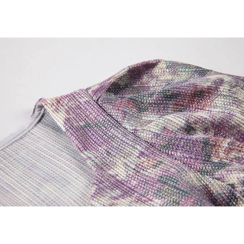 

2021 Summer Women's Puff Short Sleeve Crop Tops Vintage Floral Print Heart Button Elastic Shirt Elegant V Neck Casual Y2K Blusas