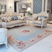 pastoral carpets for living room home soft rugs for bedroom europe flower sofa coffee table floor mat kids bedside tatami rugs