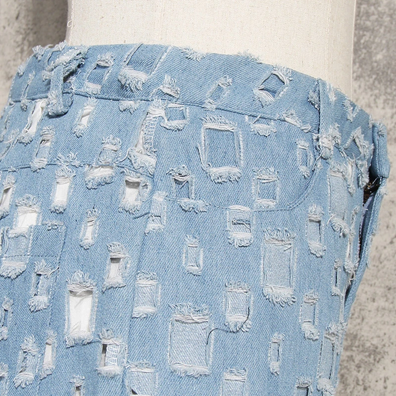 Новая мода 2020 осенние свободные джинсы на шнуровке со средней талией и