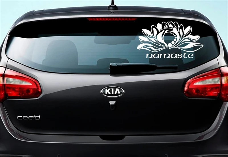 Автомобильные наклейки Namaste Lotus в стиле бохо декоративная мандала на заднее
