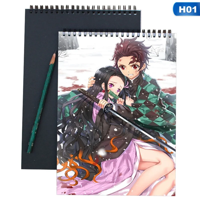 

Demon Slayer Notebook Anime Kimetsu No Yaiba Note Book Kamado Tanjirou Paper Agenda Schedule Planner Sketchbook Gift For Kids