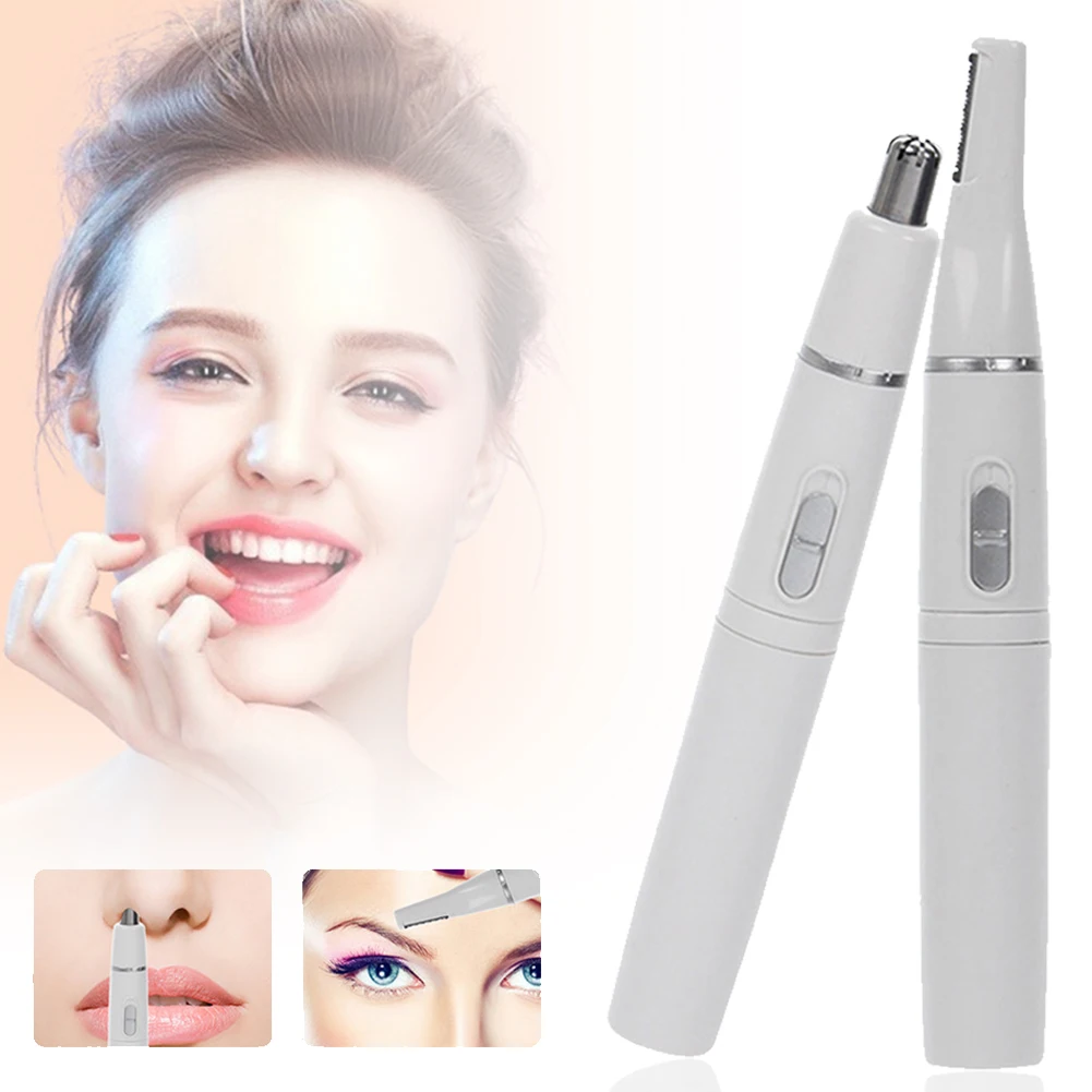 

2 in 1 Electric Nose Hair Trimmer Men's Partial Hair Repair Hair Remover Men's Artifact Rechargeable Nose Hair Scissors Women