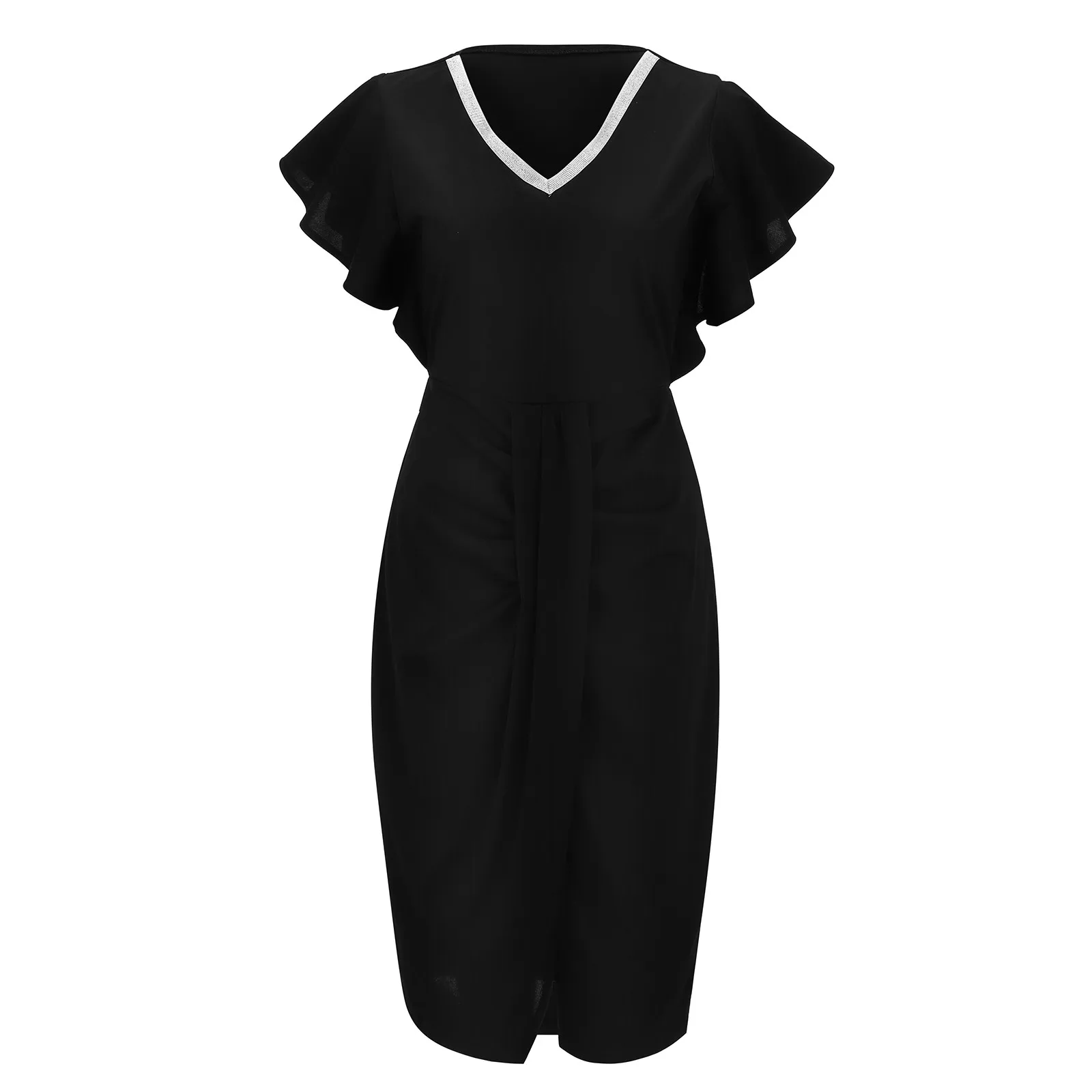 Женское повседневное коктейльное платье с блестками Вечерние платья v-образным