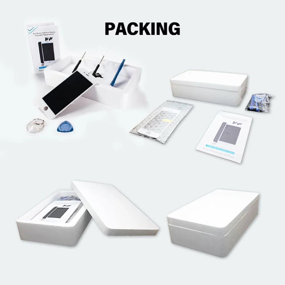 Черный/белый Ecran ЖК-дисплей для iPhone 7 Plus 6 5 дигитайзер 3D сенсорный экран Замена без