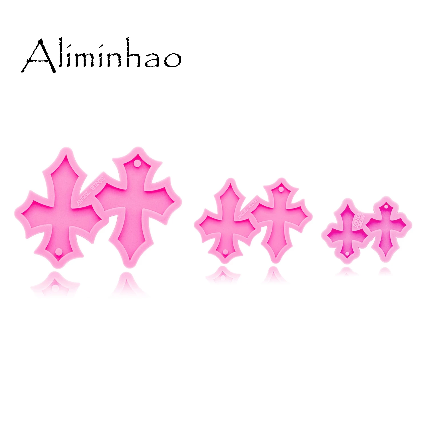 

DY0321 Shiny S/M/L Cross shape earrings mold DIY Handmade epoxy mould basketball Silicone Molds women trinket fashion jewelry