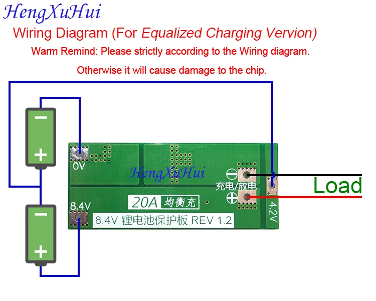 2S20A литий-ионный аккумулятор Щит защиты печатной платы (Equalized зарядка