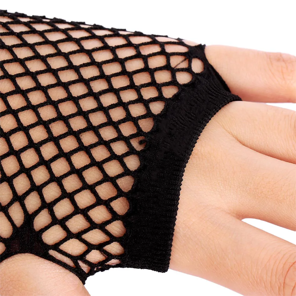 

1Pair New Fashion Neon Fishnet Fingerless Long Gloves Leg Arm Cuff Party Wear Fancy Dress For Womens Sexy Beautiful Arm Warmer