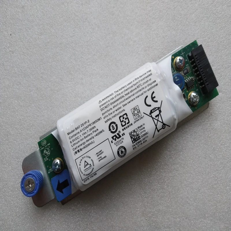 Для Dell powerveld MD3200 MD3200i MD3220i BAT 2S1P 2 D668J 0D668J новая Подлинная батарея Raid
