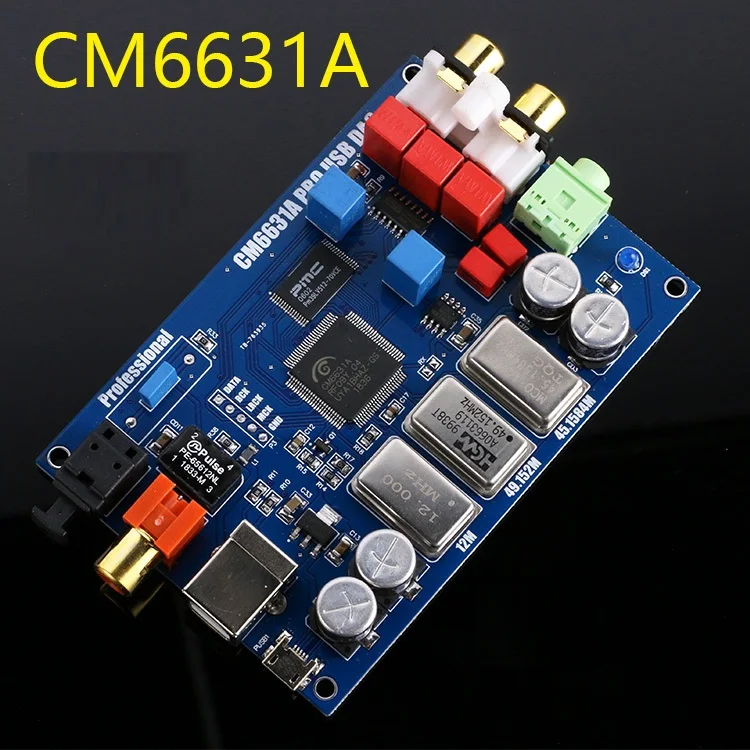 

CM6631A Digital Interface USB Conversion I2S SPDIF Coaxial Output 32Bit To 24Bit 192K Sound Card Decoder Audio DAC Board