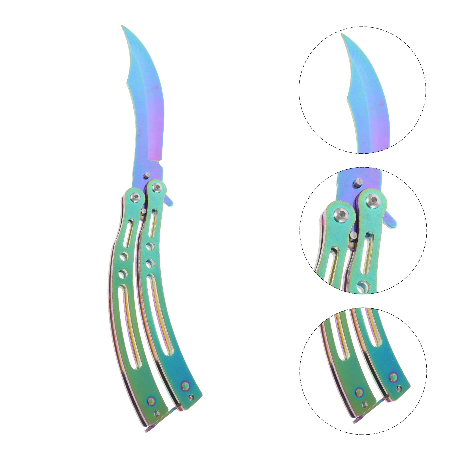 Учебный нож-бабочка Balisong тренировочный Нож для начинающих искусственный