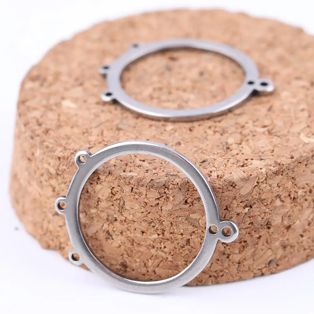 20 шт серьги Обручи из нержавеющей стали круг diy застежки невидимки для