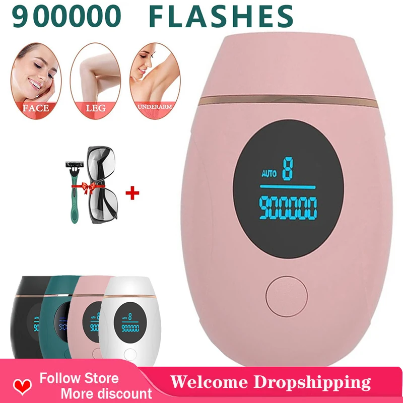 

Hair Removal Machine 900000 Flashes Ipl Laser Epilator Electric Hair Dropshipping Epilator For Women 2022 New Remover