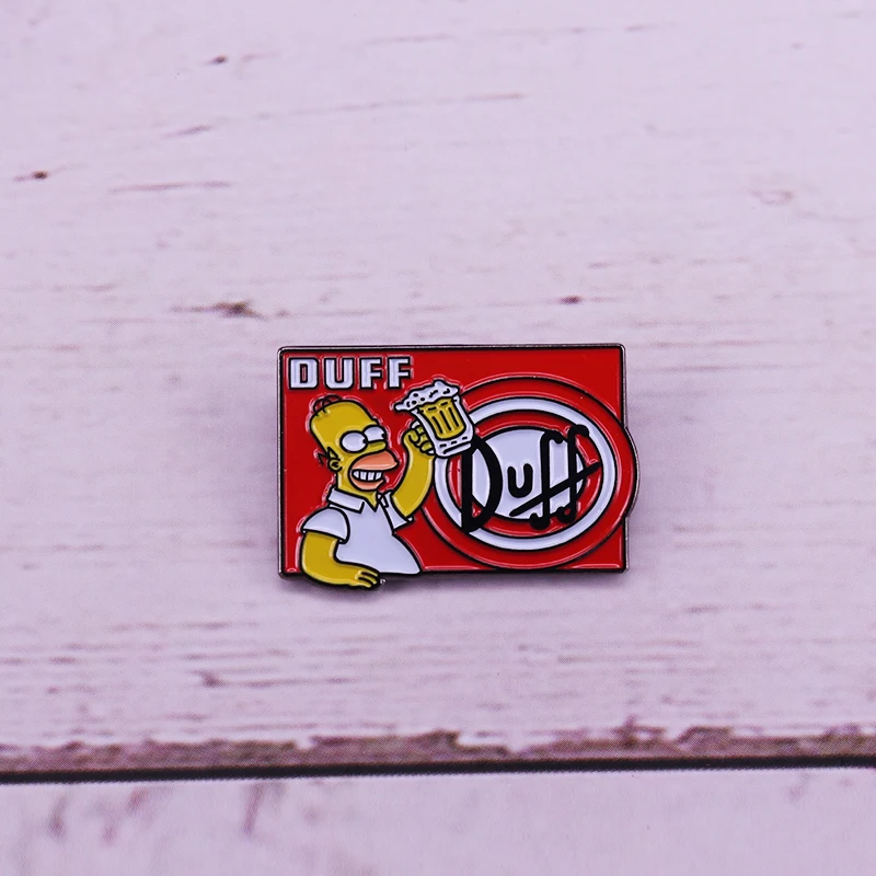 Homer duff пивная брошь «любимец» Поп мультфильм ювелирные изделия
