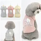 Pet Одежда с принтом в виде собак для автоматический поводок для собак, куртка одежда для собак Жилет мелких домашних животных Толстовка для чихуахуа