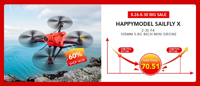 1/2/4 шт. Happymodel SE0802 1-2S 16000KV 19000KV миниатюрный бесщёточный электродвигатель для Mobula7 Snapper7 Мультикоптер RC Drone часть Радиоуправляемый квадрокоптер