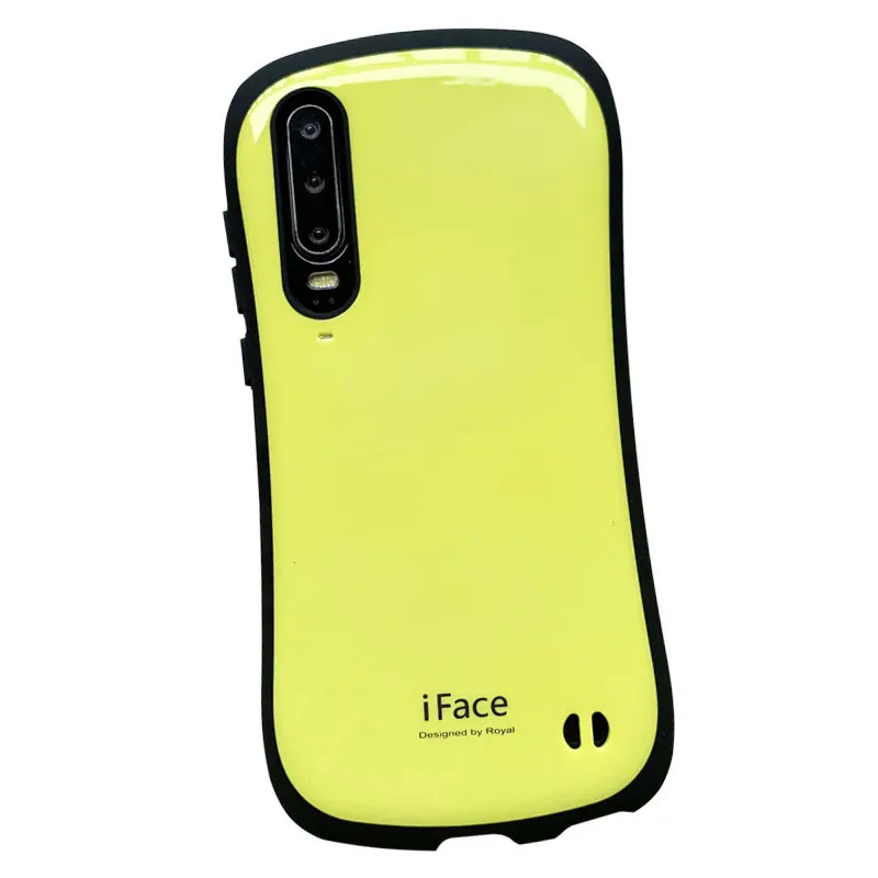 Брендовый чехол iFace для телефона Huawei P30 Pro гладкий глянцевый с отверстием шнурка