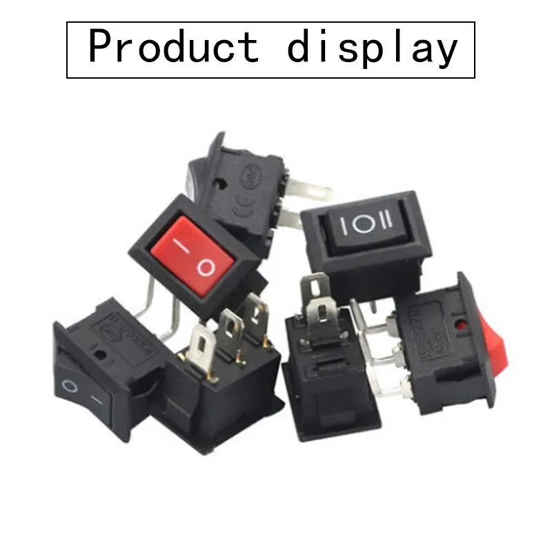 5/10 шт. KCD1 23 мм Круглый Рокер 2/3Pin ON 2/3 позиции 6A/250V 3A/250V SPST светодиодный кнопка для