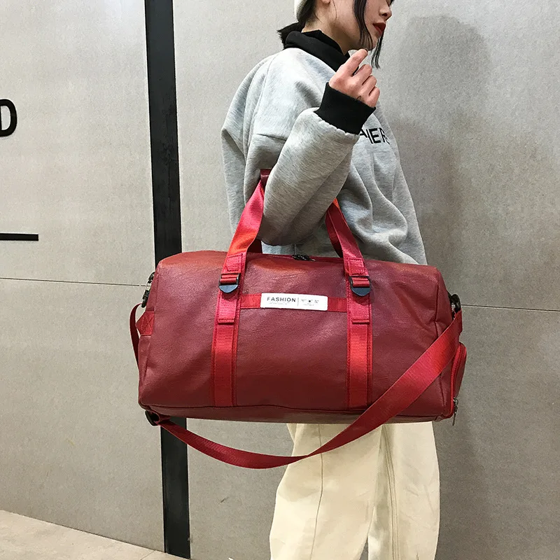 Multifunctional Gym bag Soft Leather Travel Bag Women Crossbody fitness yoga Sport Large Men Shoulder Storage Tote for Shoes |