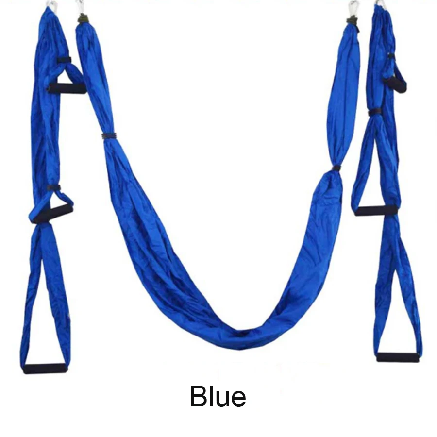Гамак для аэройоги домашний тренажерный зал тренировки Воздушная Йога 6 ручек с