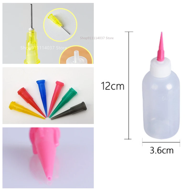 50ml Ceramic Pottery Art Squeeze Bottle Multi-Needle Point Line Texture Effect Creative Decor DIY Clay Painting Tools |