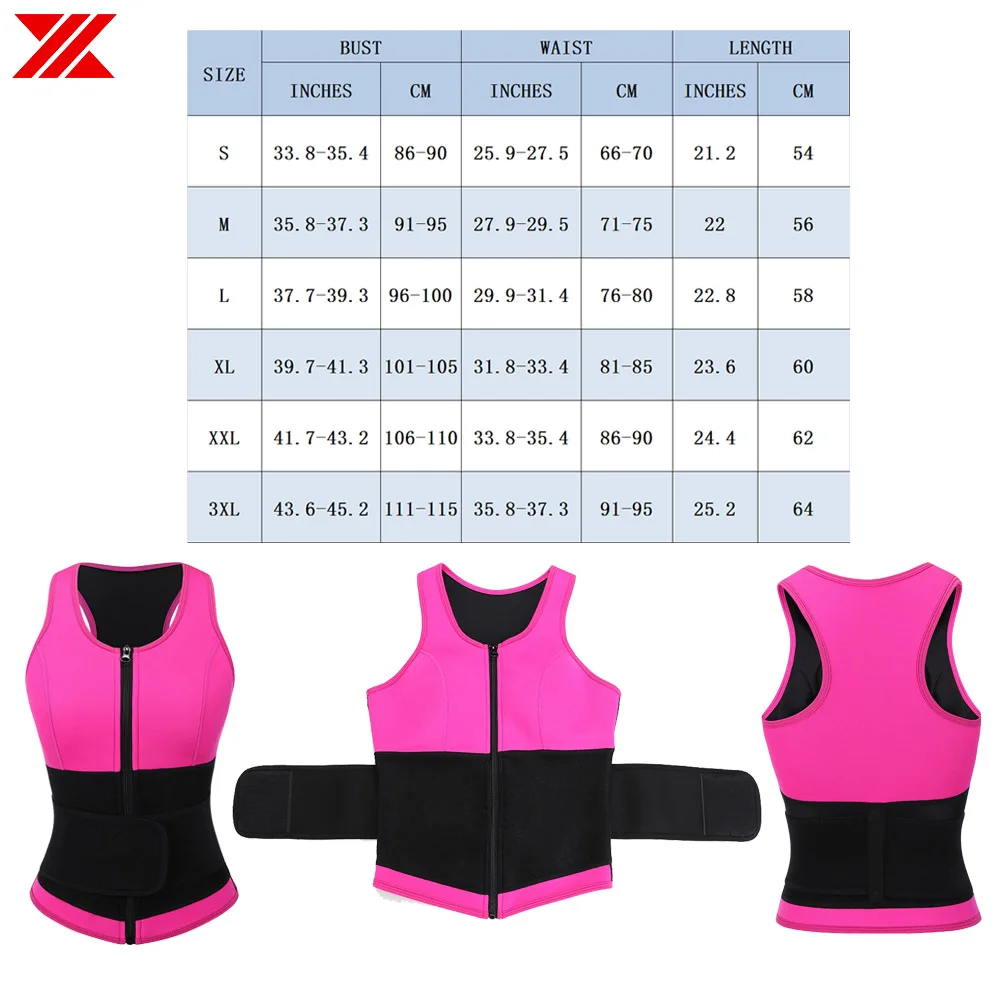 HEXIN Для женщин талии тренер Body Shaper Пот Сауна жилет Корректирующее белье женские