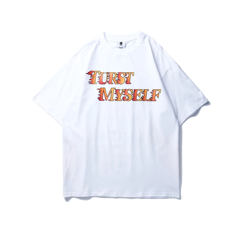 Мужская футболка в стиле ретро с изображением пламени страсть буквы чистый