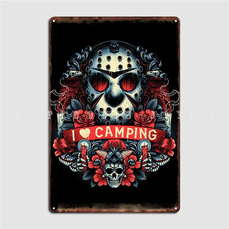 

Символ кемпинга, металлический плакат на стену, настенная роспись, паб, гараж, персональный декор на стену, оловянные плакаты