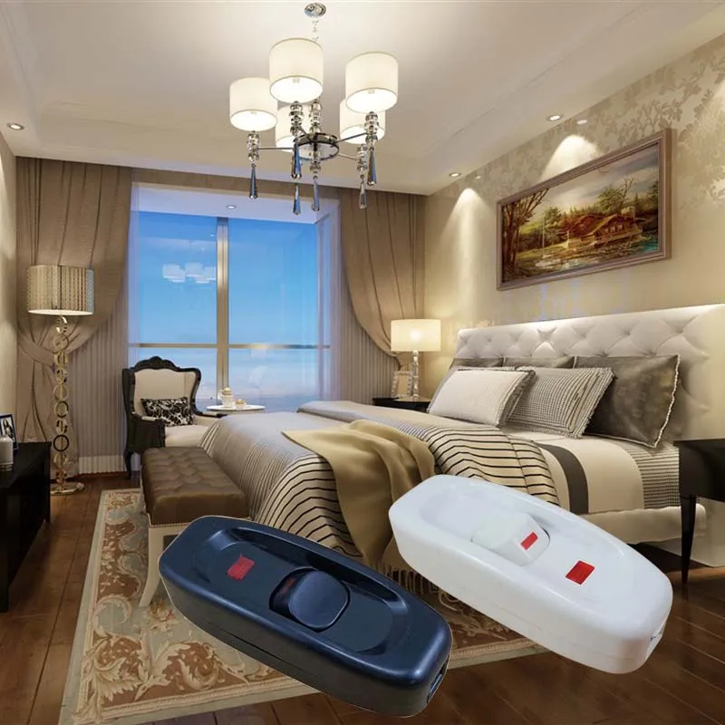 

Household Light Switch Wire Plug 220V 10A Cord Cable ON/OFF for Table Desk Lamp Wire Plug Socket H-best