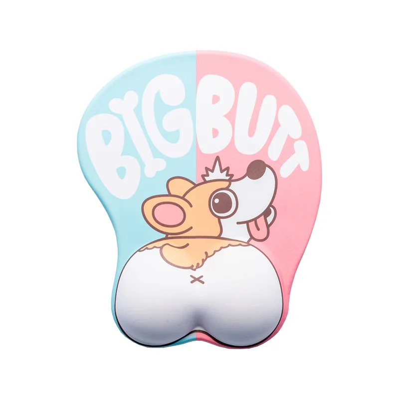 

Corgi mouse pad wrist support cute cartoon personality creative girl office thickening Korean cute thing trumpet