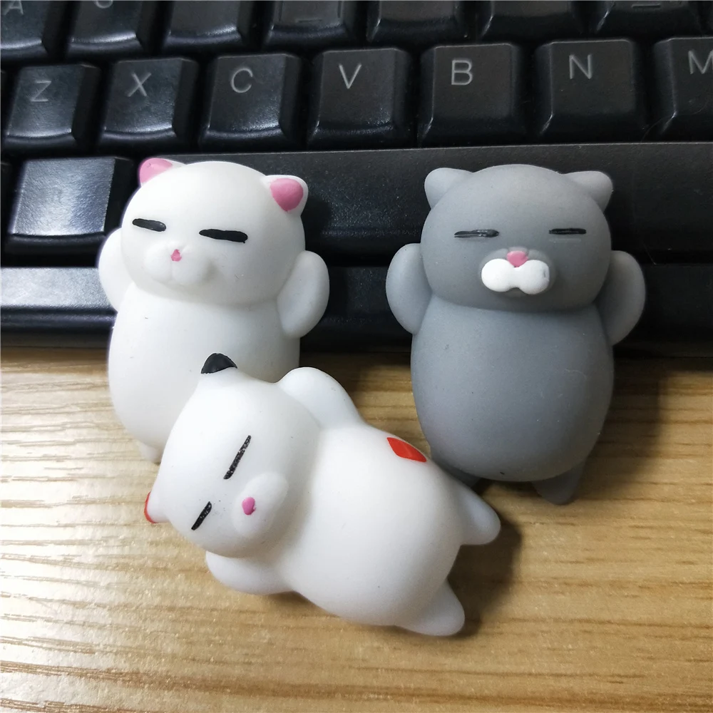 

3 Pcs Cat Toys New Kids TPR Soft Silicone relieve stress and increase blood circulation of hands