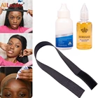 Качественная повязка на голову для парика с клеем и удалением, 3 шт.лот, для ношения париков на сетке, парик для волос, водонепроницаемый клей для парика