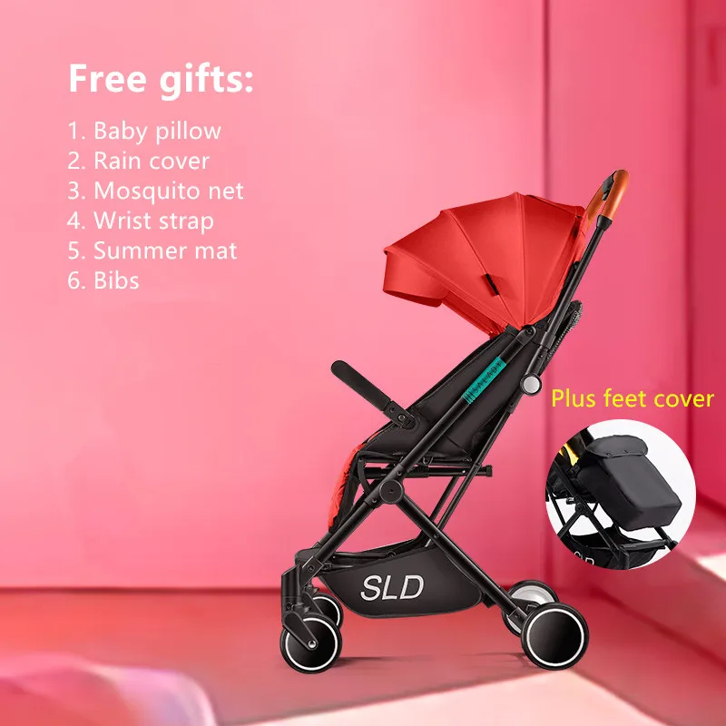 5 кг Высокая Ландшафтная детская коляска легкая складная переносная