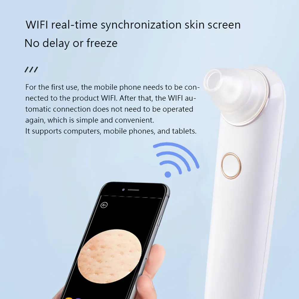 

Facial Blackhead Remover Electric Small Bubble USB RechargeableBlack Spots Cleaner Machine Black Point Vacuum Pore Cleaner Tool