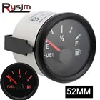 52 мм датчик уровня топлива индикатор уровня морской лодки бак 1224 в черный 0-190 240-33 Ом Водонепроницаемая подсветка подключения розетки